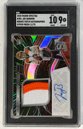 Joe Burrow Spectra Rookie Patch Auto /75 SGC 9 Auto 10