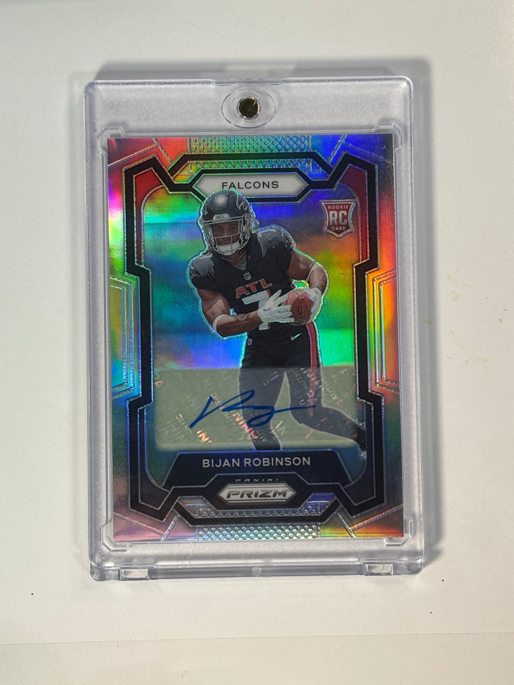 Bijan Robinson Prizm Silver rookie auto