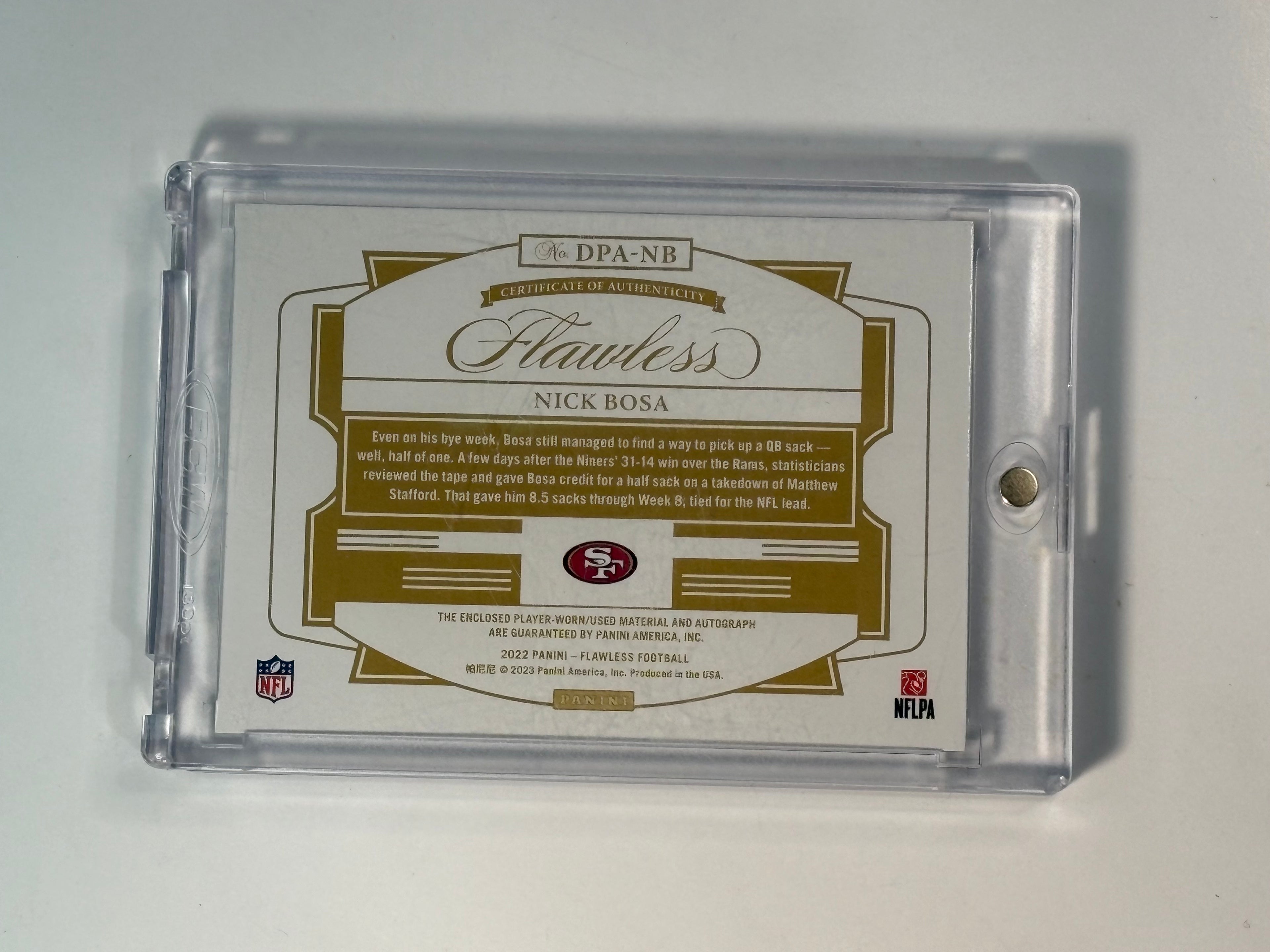 Nick Bosa Flawless Patch auto /15