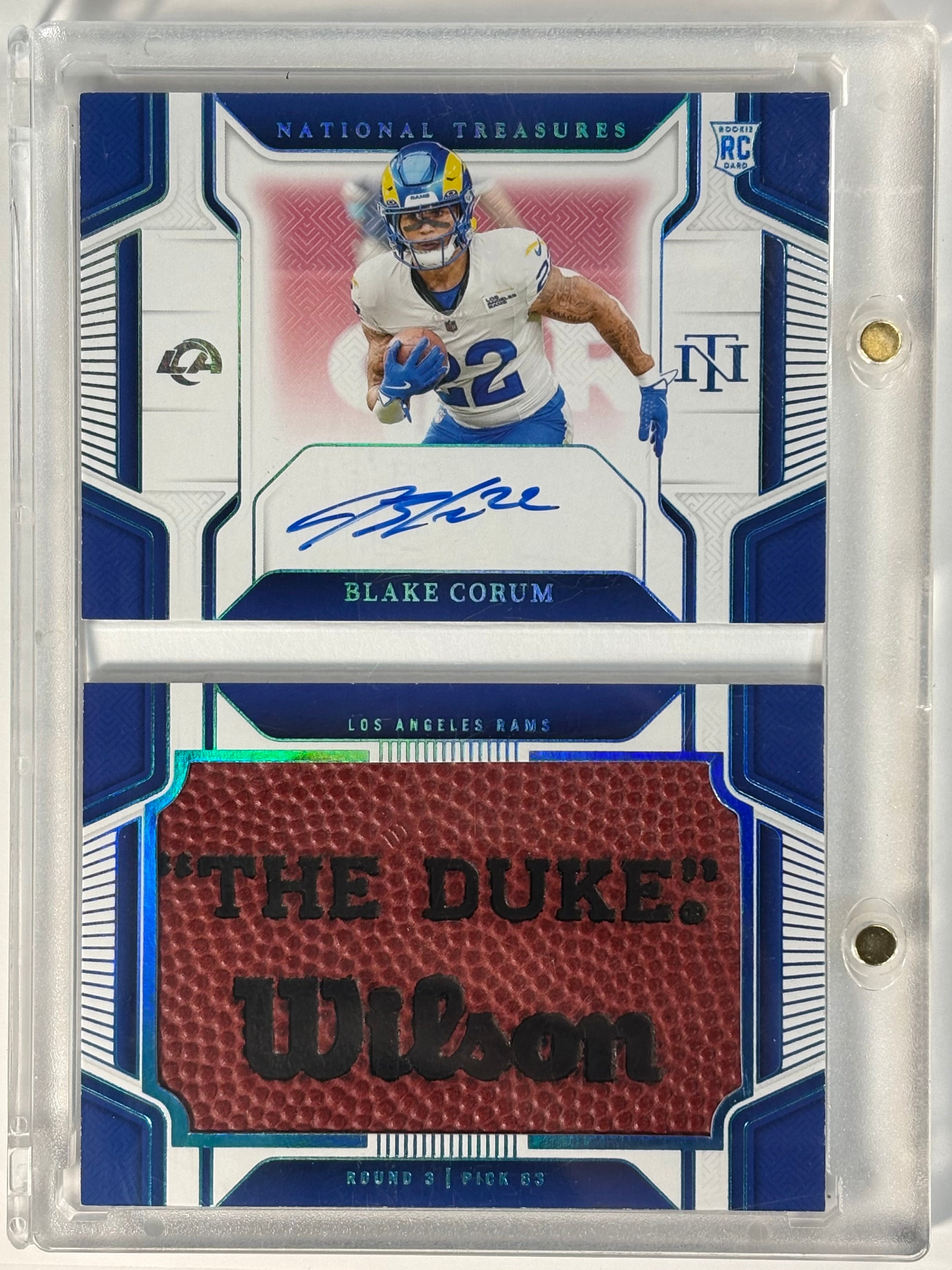 Blake Corum National Treasures Booklet /10