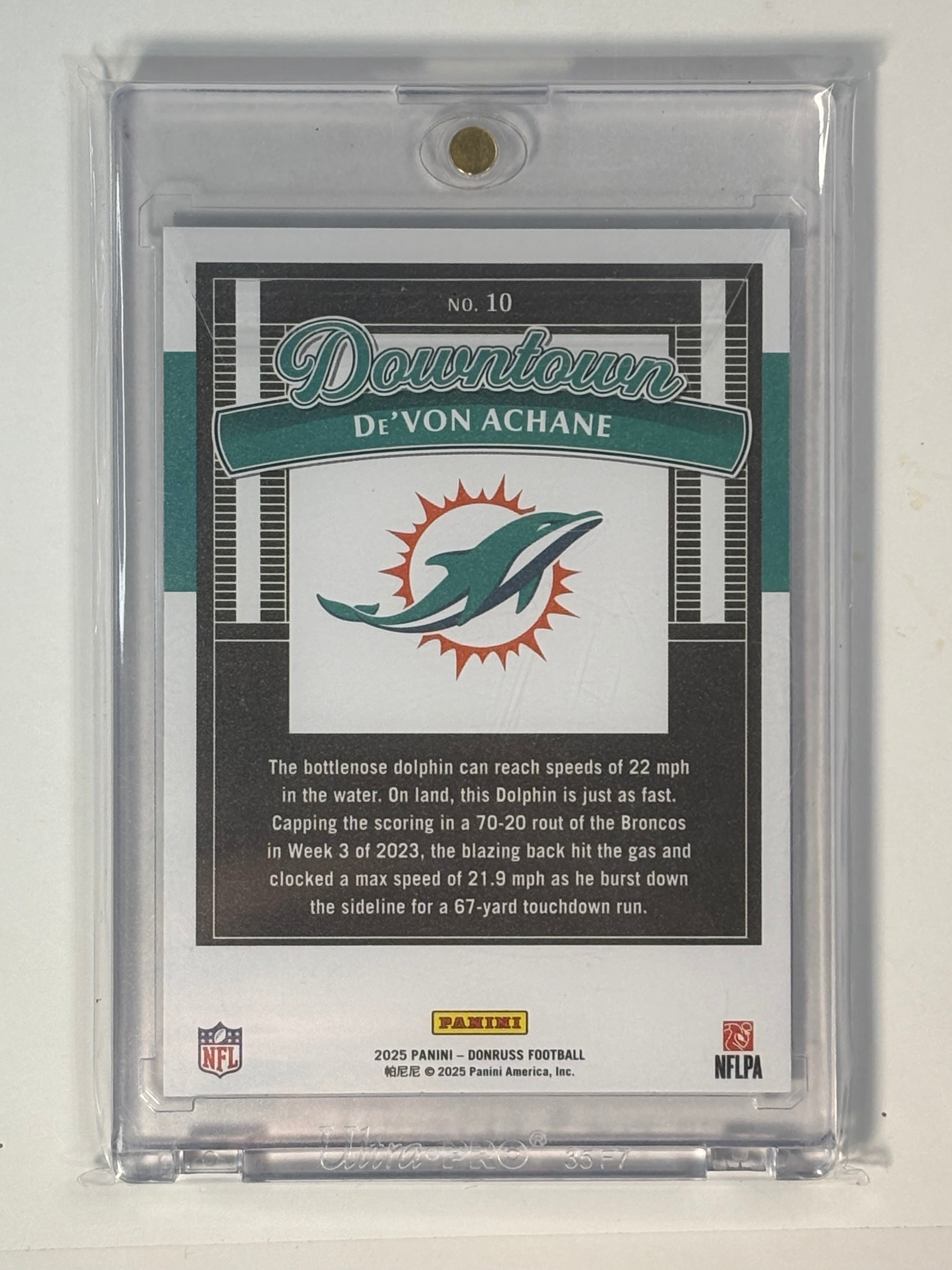 Devon Achane Donruss Downtown