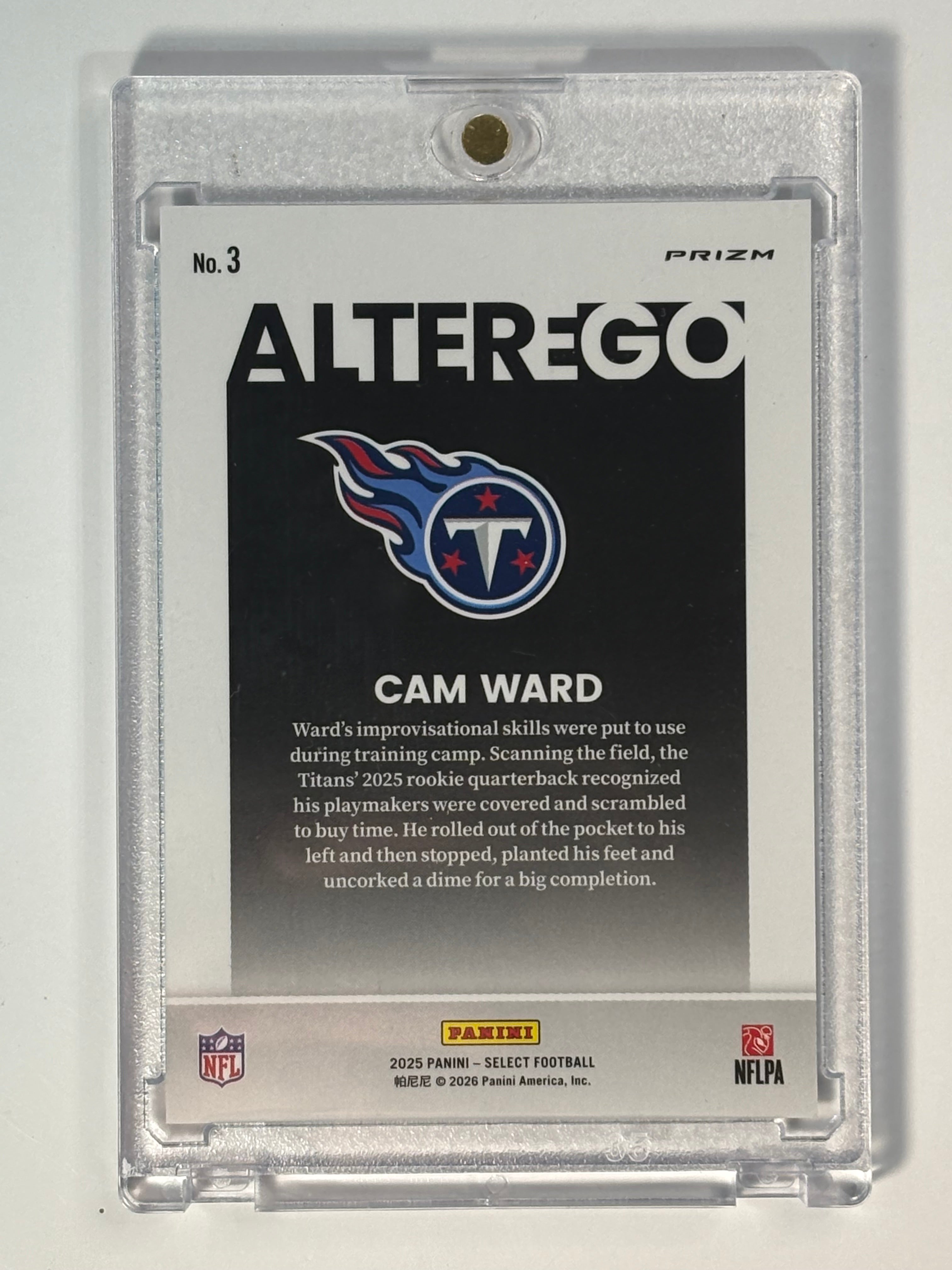 Cam Ward Select Rookie Alter Ego