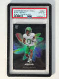 Bucky Irving Prizm draft Color Blast PSA 10