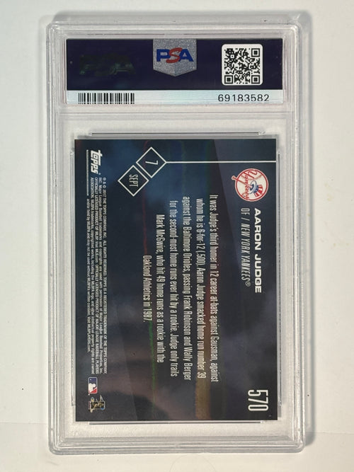 Aaron Judge Topps Now Rookie PSA 10